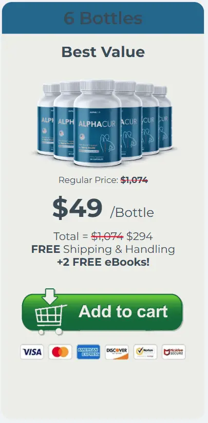 AlphaCur 6 Bottle Price